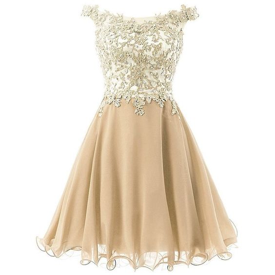 short gold homecoming dress