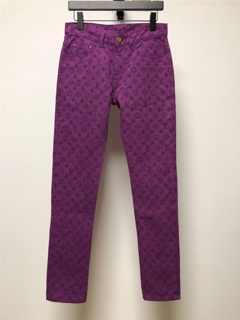 purple jeans