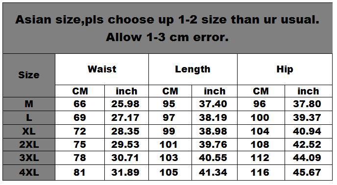Asian Pants Size Chart To Us