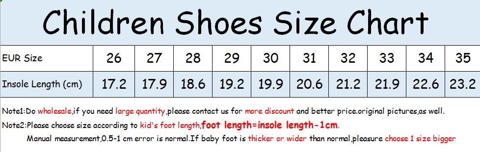 Big Boy Shoe Size Chart