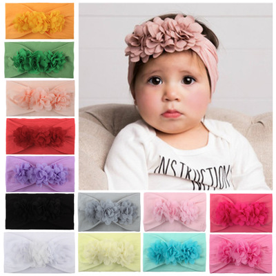 Designer Hairband Girls Fashion Flower Baby Hair Accessories Soft