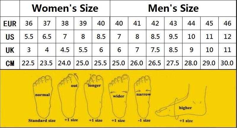 whitin shoes size chart