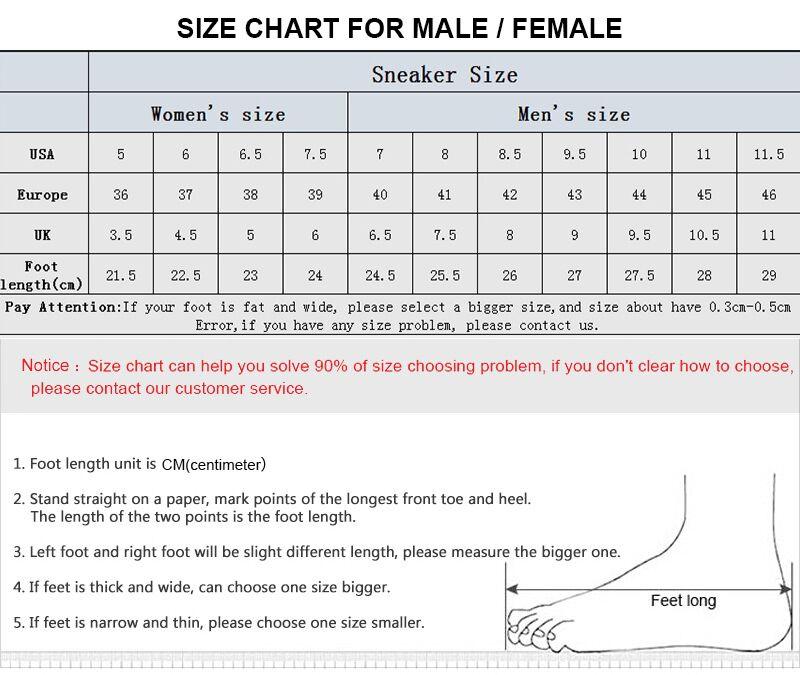 Skechers Shoe Size Chart