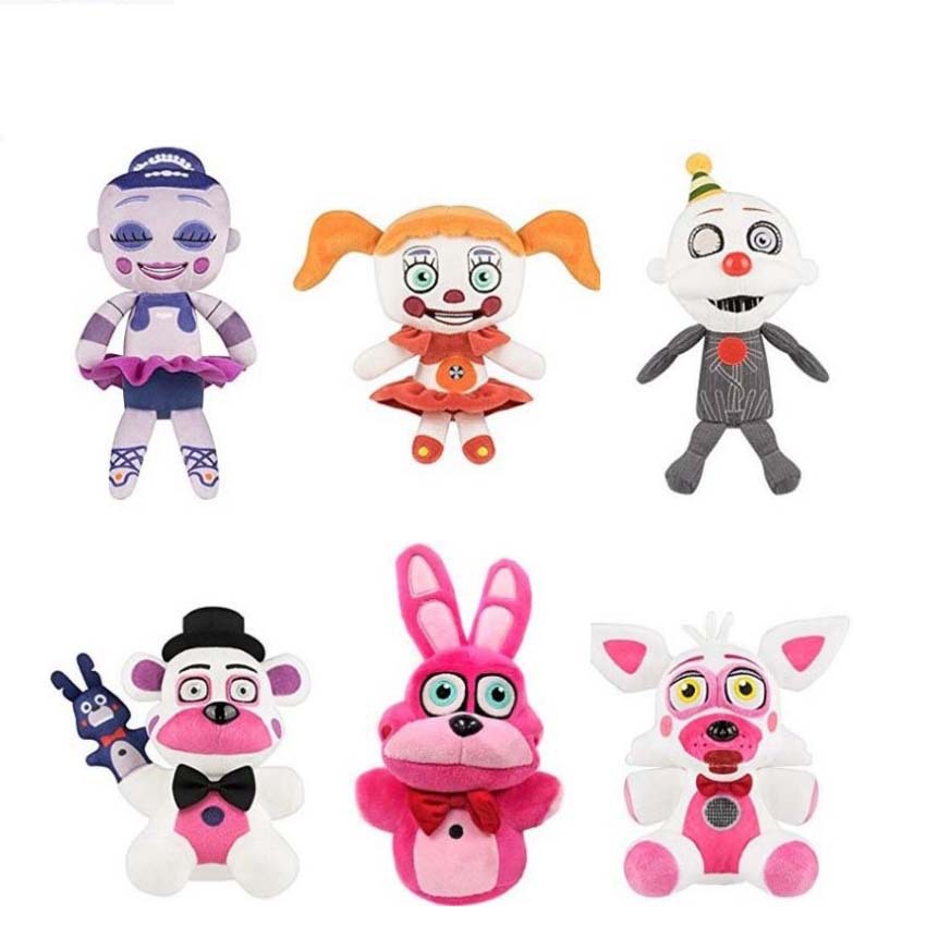 18-30cm Fnaf Plush Toy Plush Golden Freddy Fazbear Mangle Bonnie Foxy  Stuffed Doll Toys Sister Location