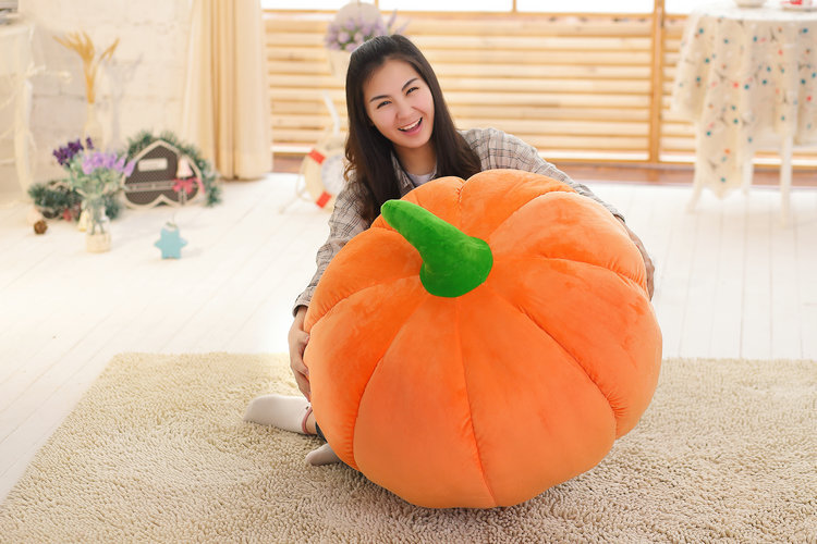 pumpkin plush pillow