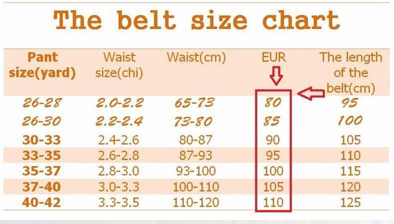 Chanel Belt Size Chart