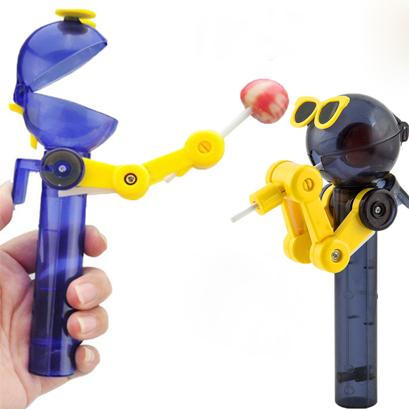 Funny Lollipop Holder Toy Lollipop Robot Chritsmas Candy Dustproof Kids Gifts