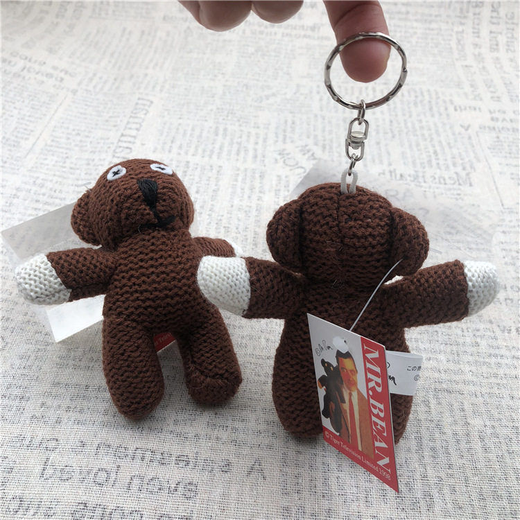 mr bean teddy keychain