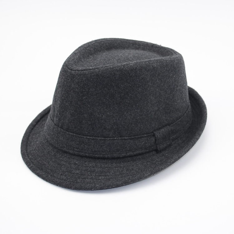 D-GROEE Women's Felt Fedora Hat Short Brim Vintage Classic Wool Bowknot Decor Lady S Round Dome Hat