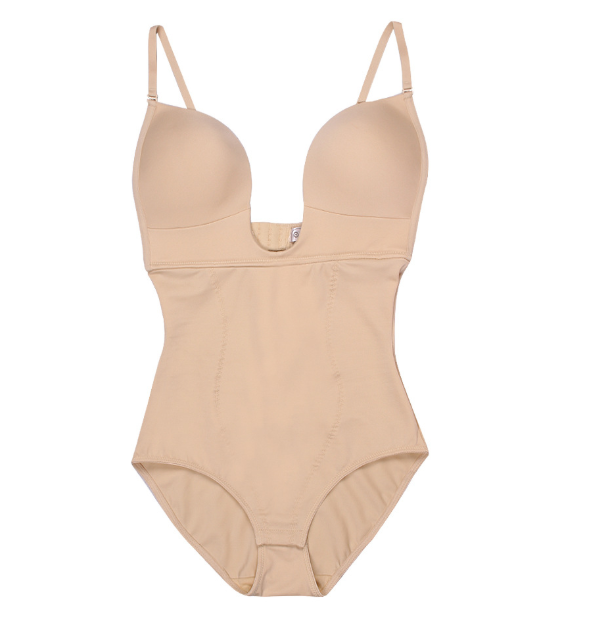 2021 Women U Plunge Body Suit Backless Body Briefer Full