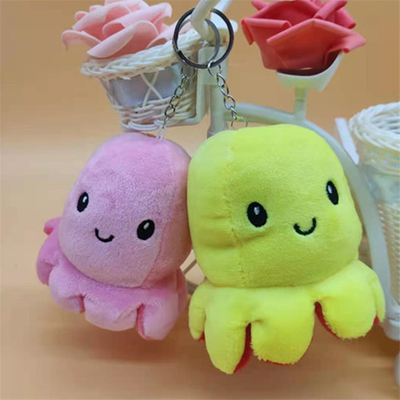 reversible plush keychain