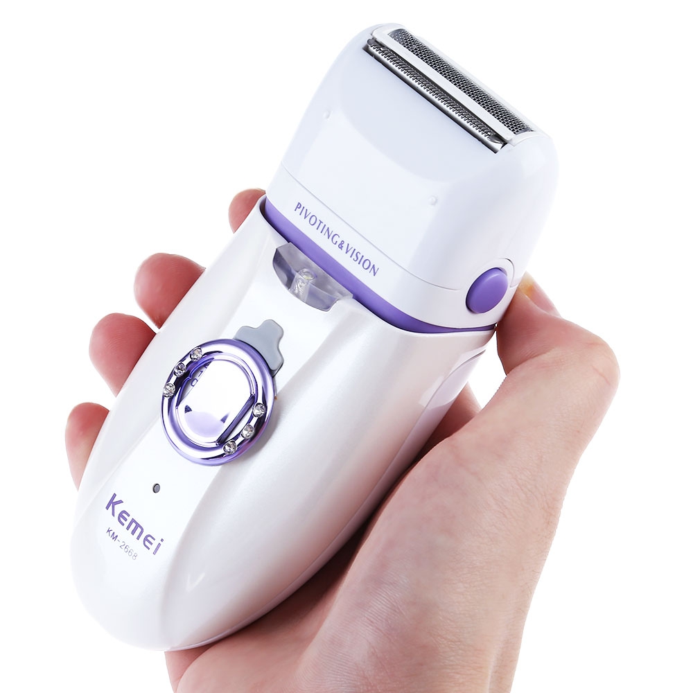 Kemei In Epilator Electric Shaver Defeatherer Depilatory Rechargeable Hair Remover Female