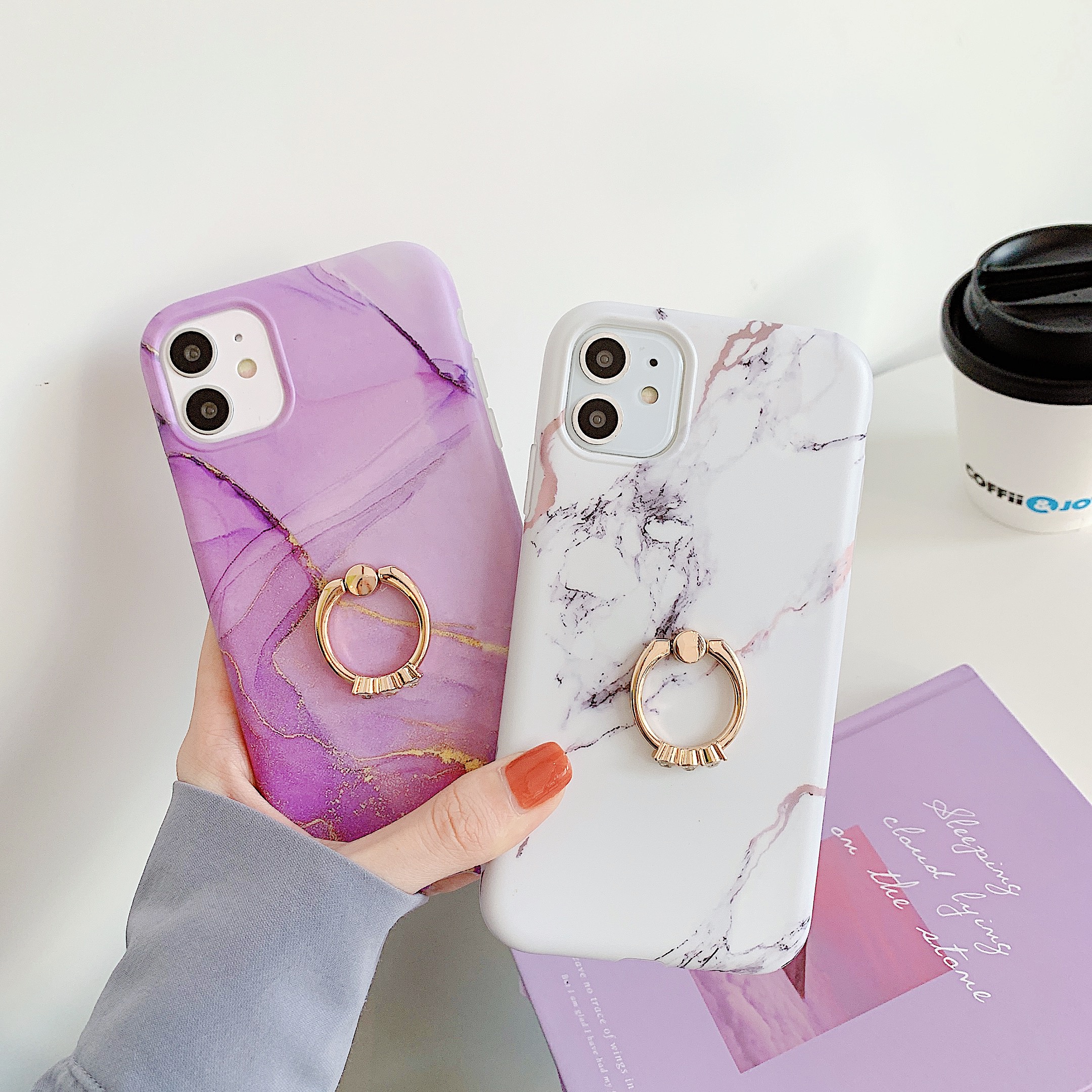 Marble Cases For Iphone Pro Plus X Xr Xs Max Se Case Ring