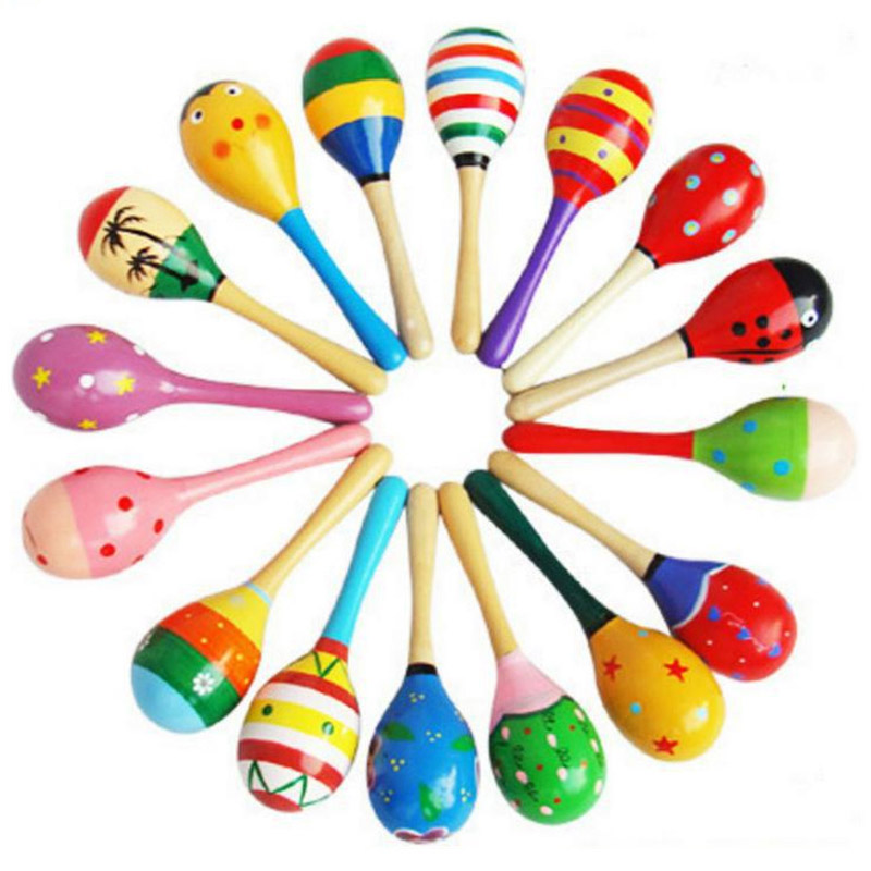 Compre Baby Toys Kids Turquete De Madera Maracas Cabasa Instrumento Musica Arena Hammer Orff Instrumento Maracas Juguetes Para Bebes A 0 69 Del E Store15 Es Dhgate Com