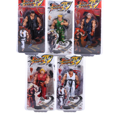 NECA Player Select Street Fighter IV Survival Model Ken Ryu Guile