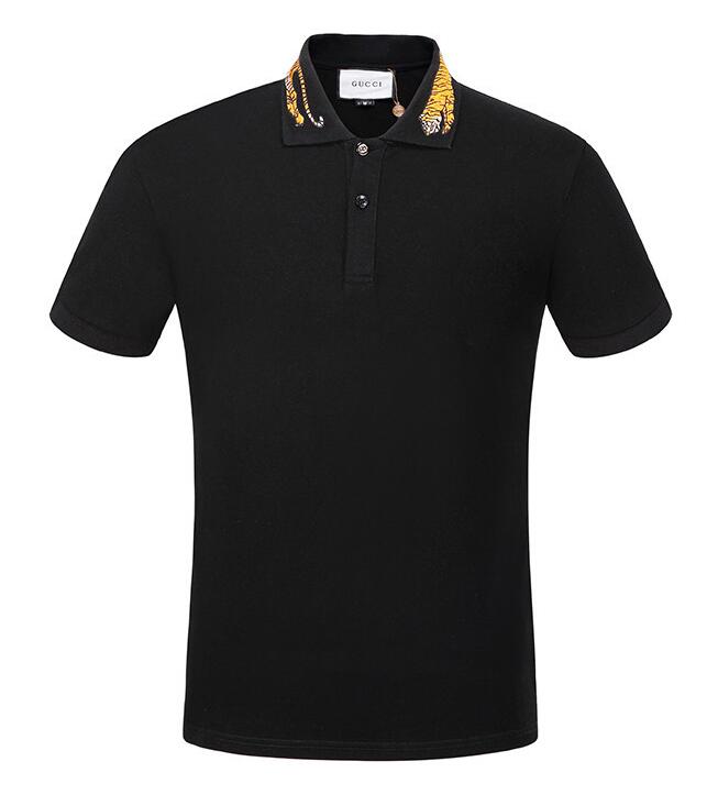 Polo Bordado Tigre Para Hombre Camisetas Italia Diseñador De Moda Camiseta GUCCI Tops De Hombre Camisetas Casuales Negras Camisetas Polo De Gran Tamaño De 34,53 € | DHgate