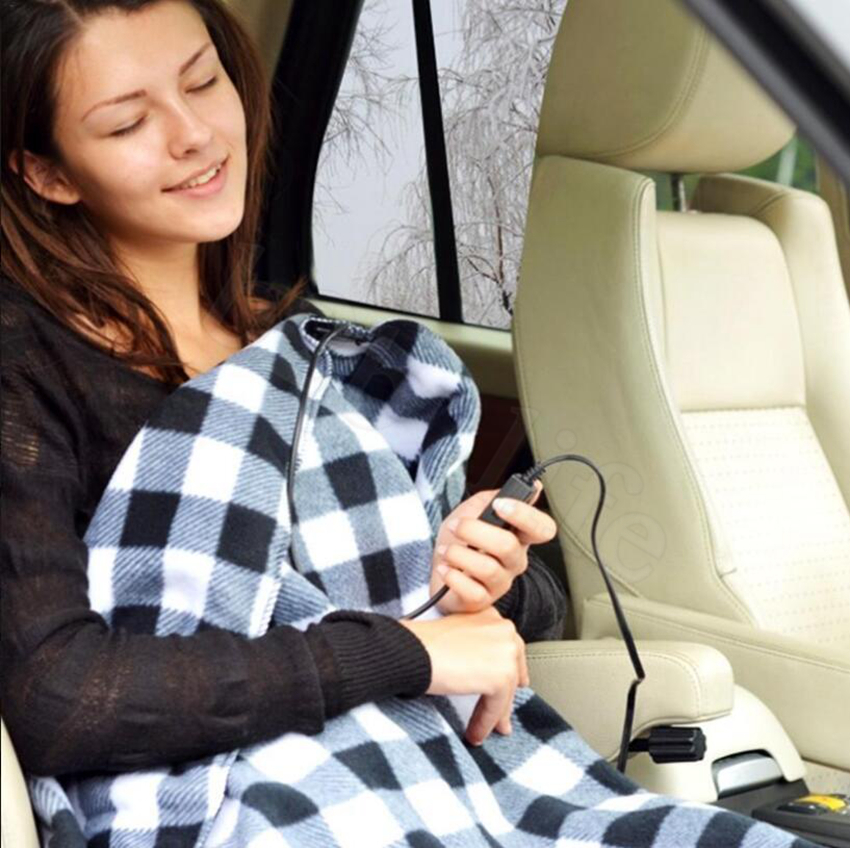 12v Lattice Electric Heater Blanket 145 100cm Plaid Energy Saving 2 Colors Please Remark Or We Will Send Randomly