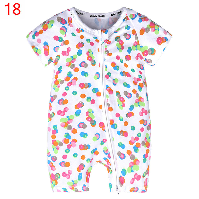 2020 Baby Romper INS Summer Short Sleeve Cartoon Cotton Robe Jumpsuit ...