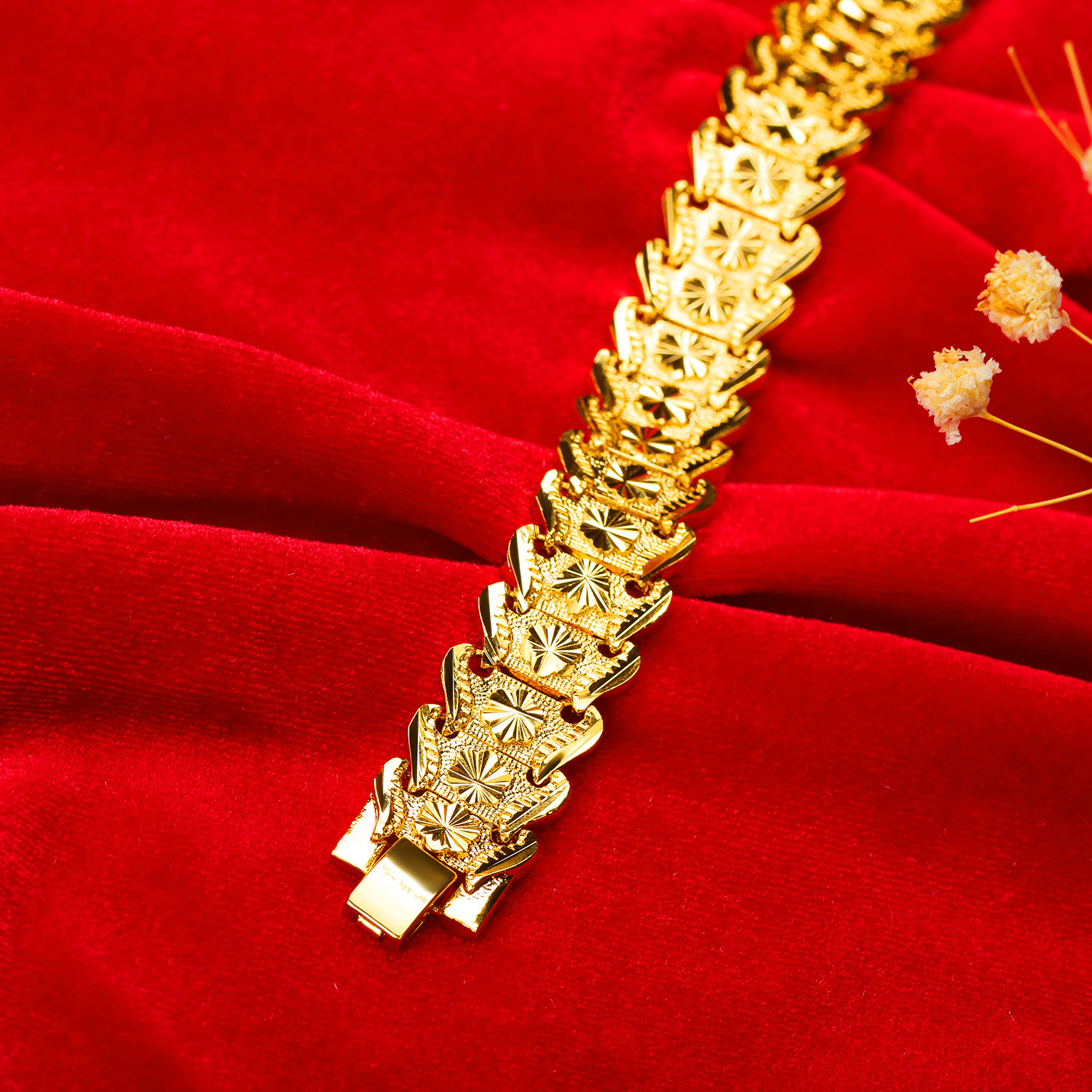 2021 Korean Trend Bracelet Chain 18K Gold Plated Link Fashion Bracelets ...