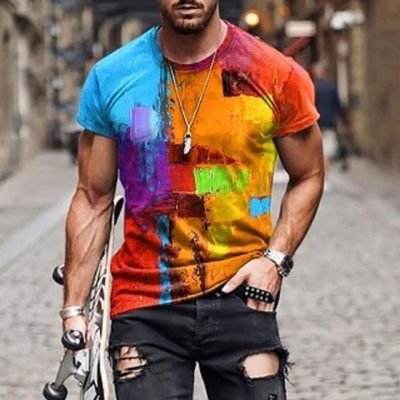 Summer Fashion Mens T Shirt High Quality Printing Tees Youth Street ...