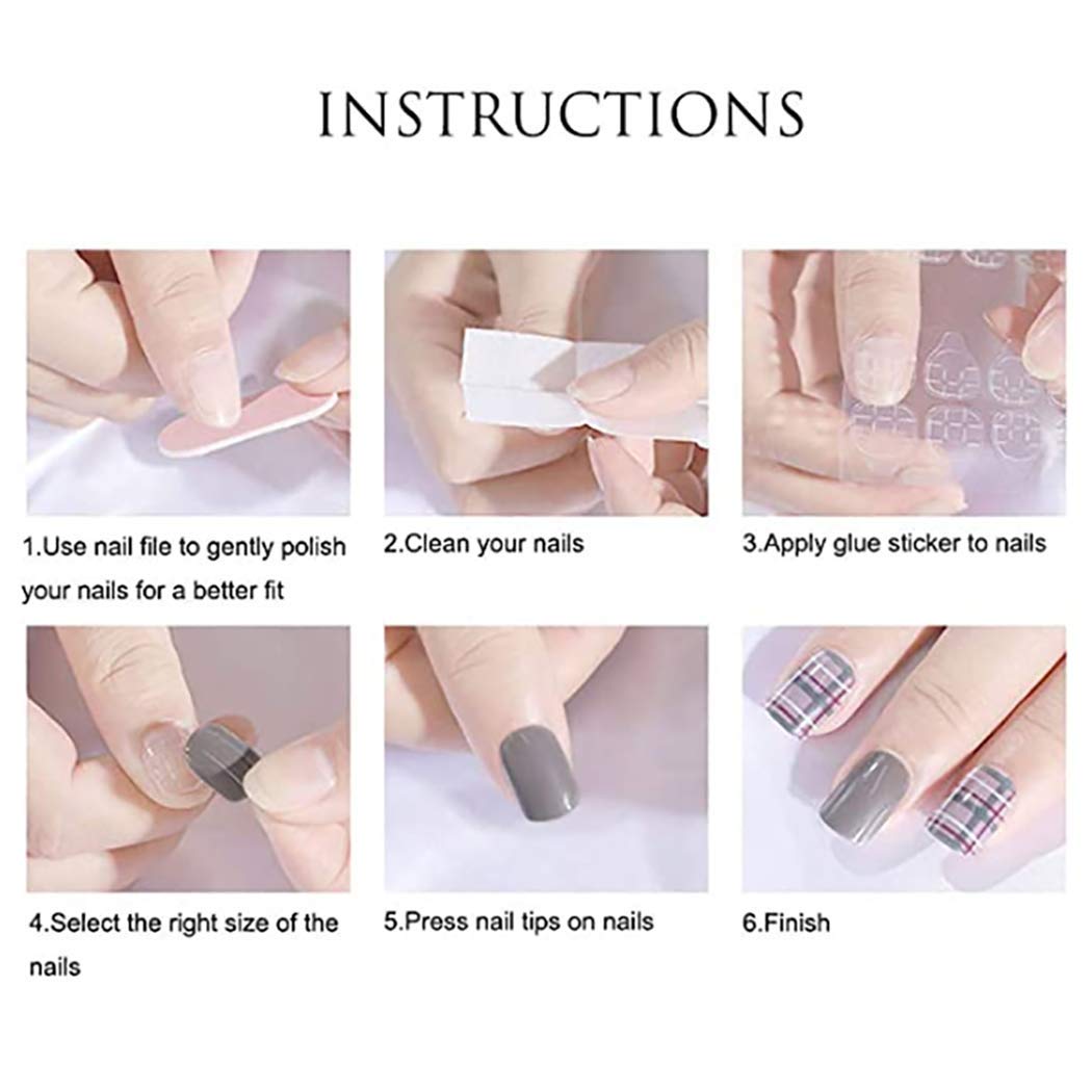 instructions of cute nails
